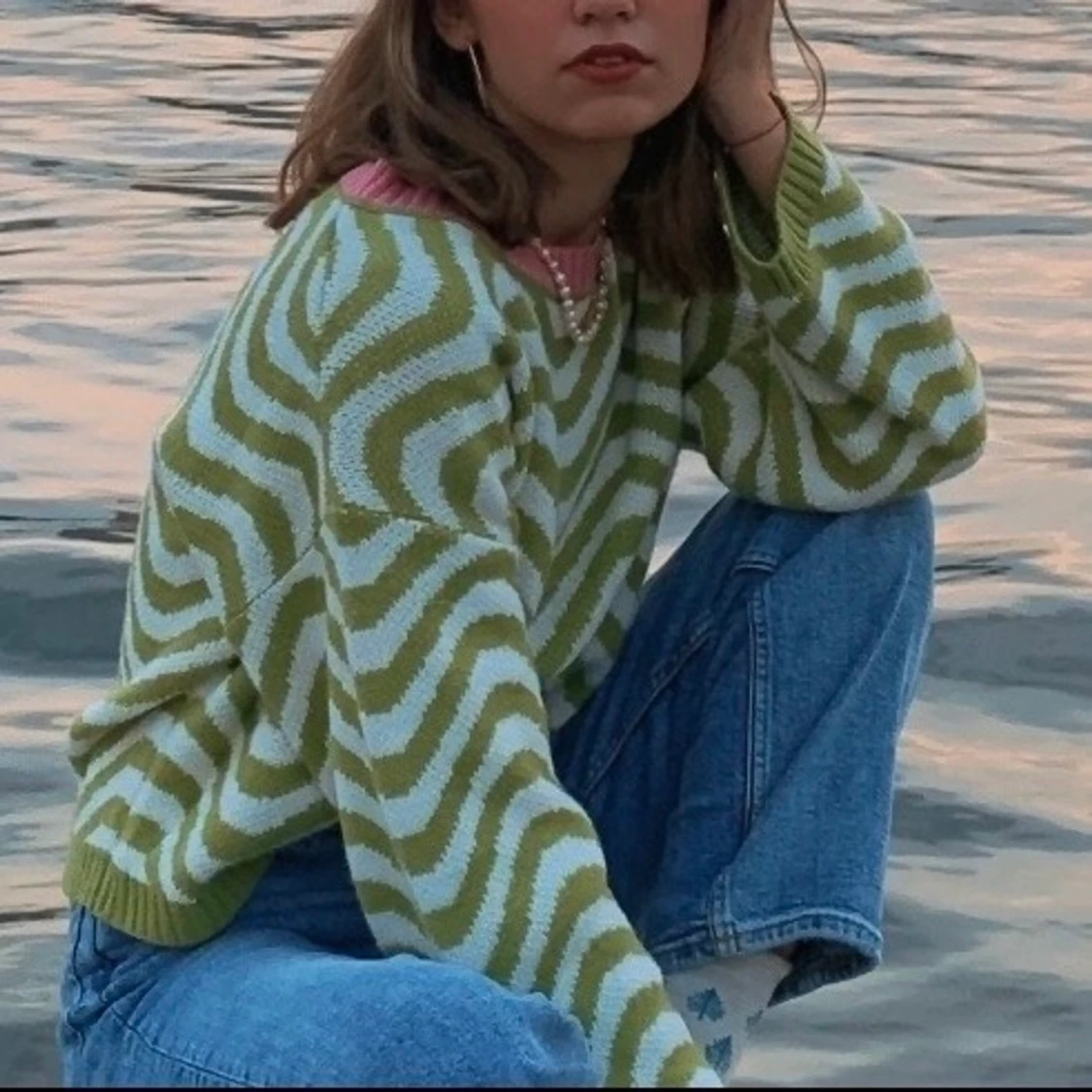 Stickad tröja  - 90