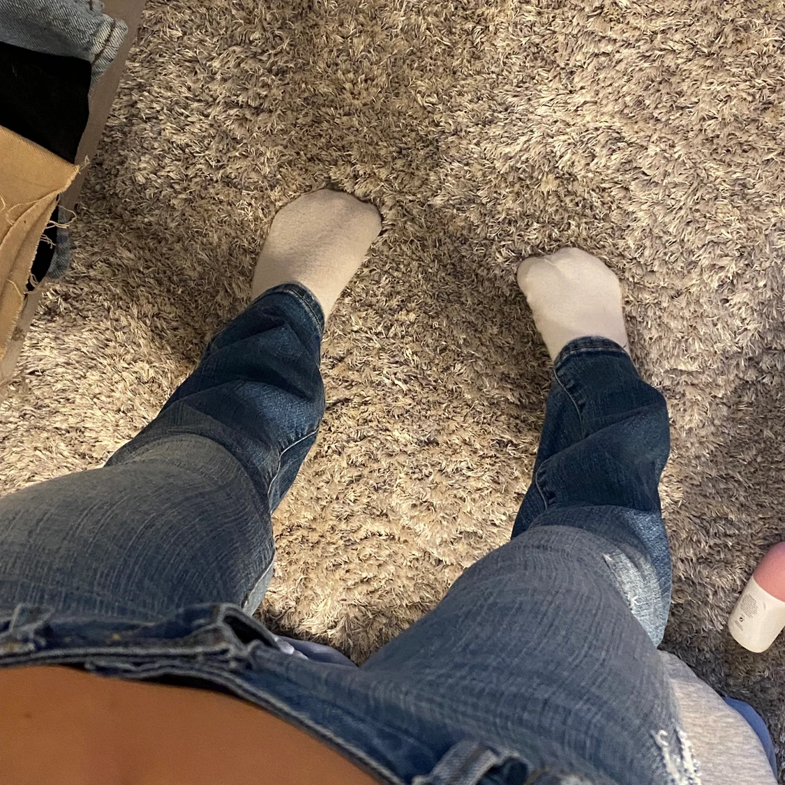 Lågmidjade utsvängda jeans - 91