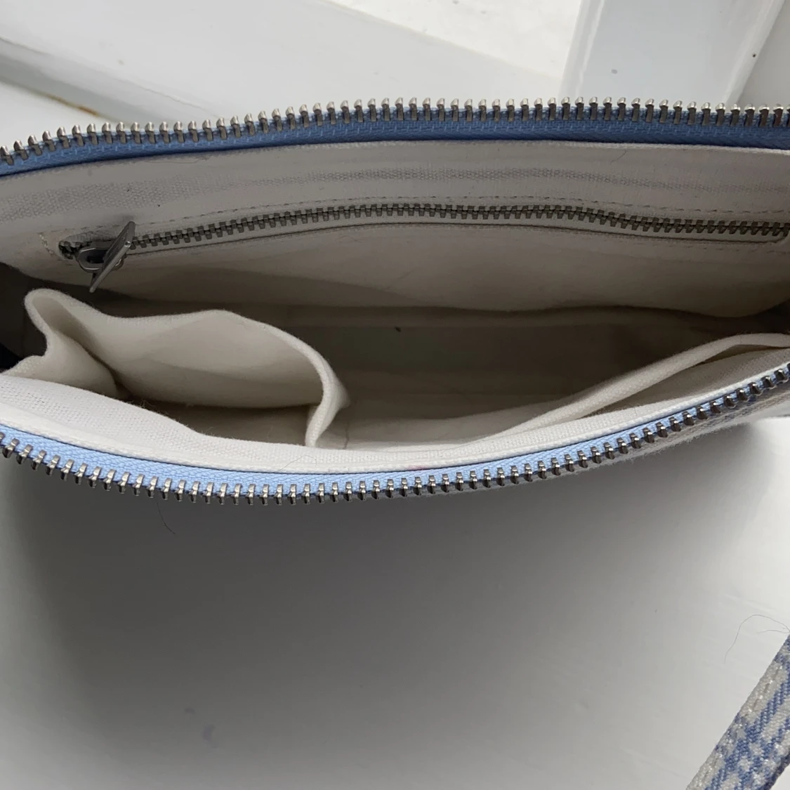 Blå rutig väska  - 91