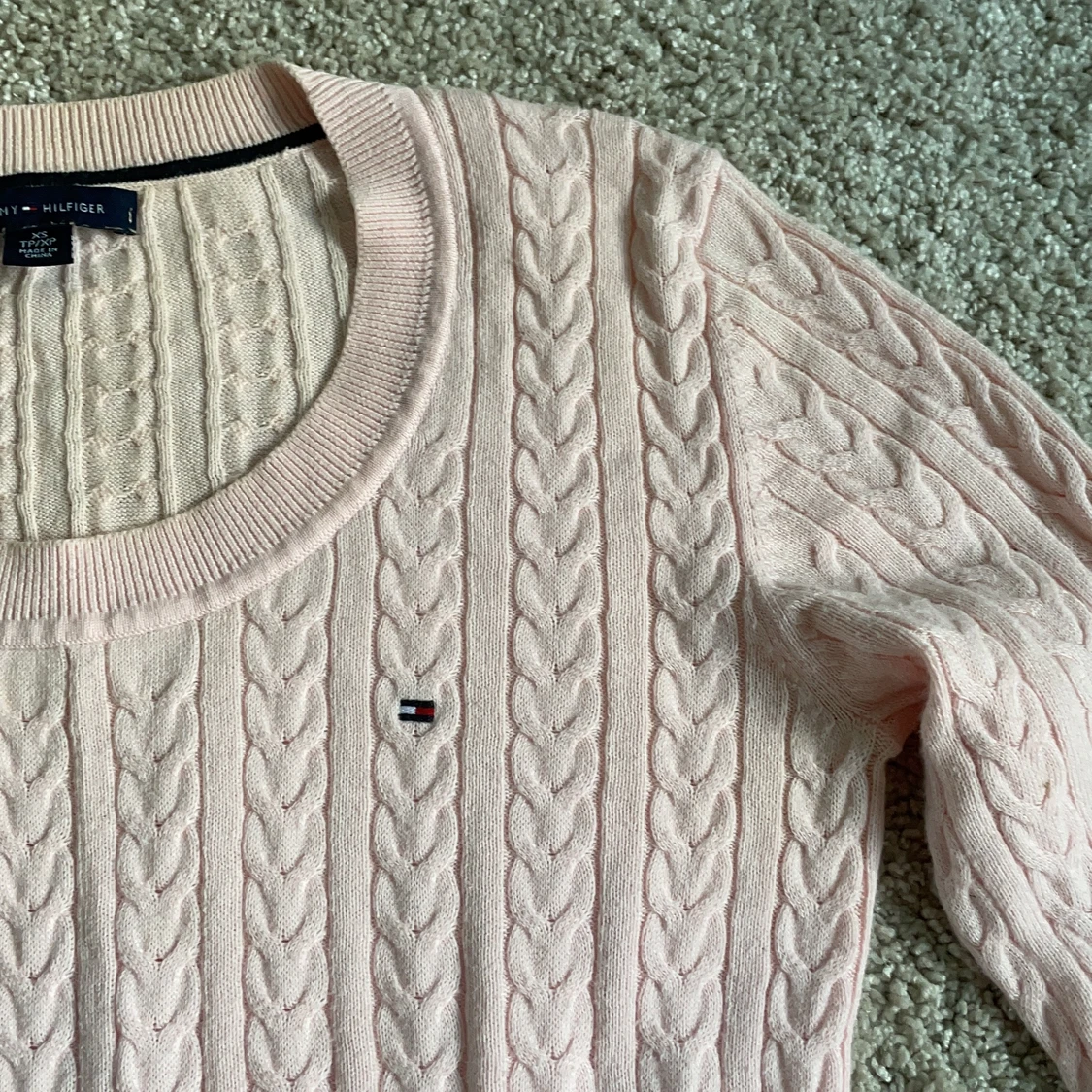 Tommy Hilfiger flätad tröja  - 91
