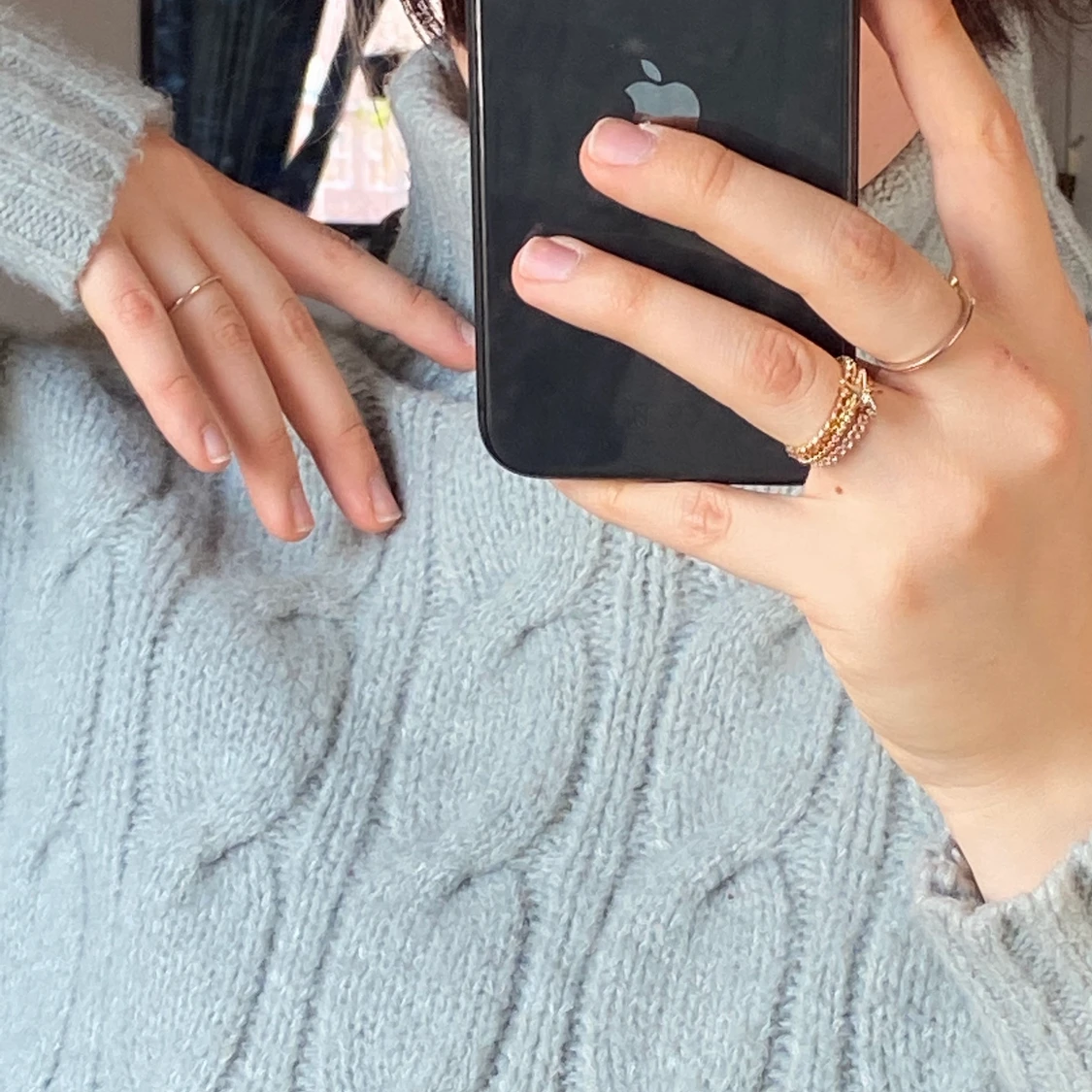 Stickad polotröja  - 90