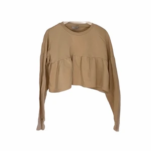 S  - En fin beige croppad tröja från Zara 