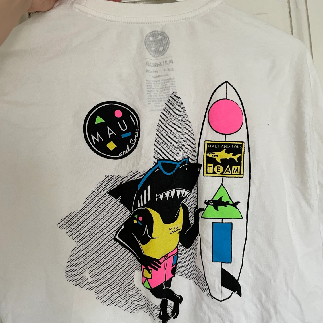 Croppad tröja med tryck  - 90