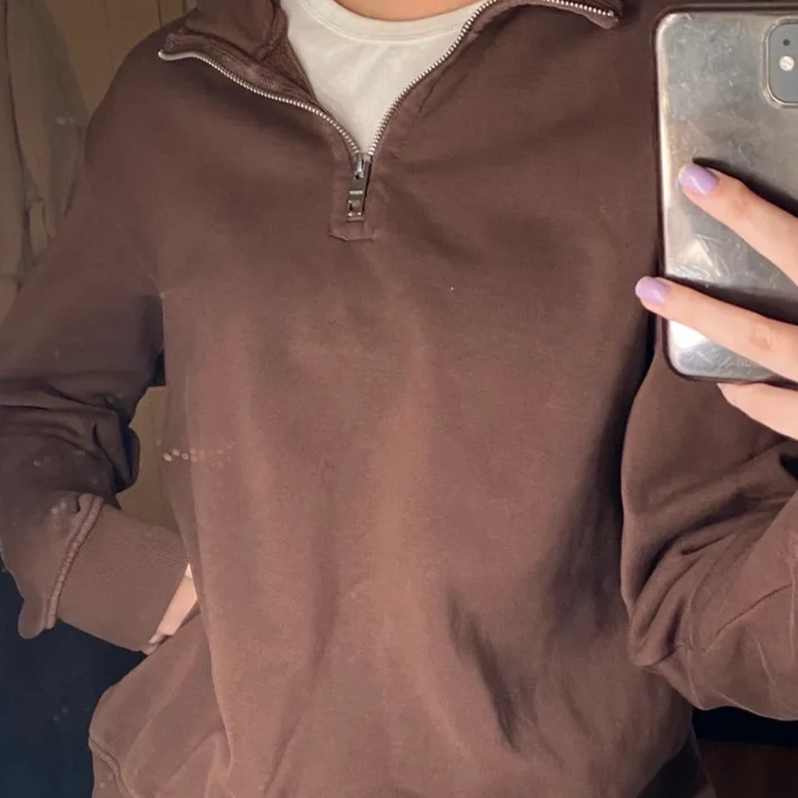 Brun zip up hoodie - 90