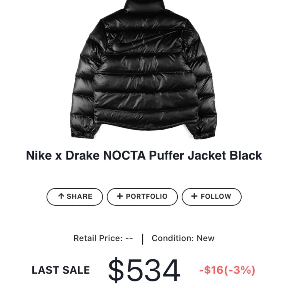 Nu har vi även så det kan beställas Nike X Drake NOCTA jackor som är väldigt rare och sjukt jävla snygga, kommer bara kunna fixa ett få tal par så beställ om ni vill ha en🤩. Jackor.