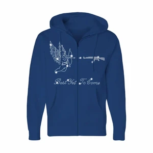 Best yet to come  - Helt ny best yet to come zip hoodie, säljs då den var för liten. Exakt samma tröja har sålts för 2000 här på Plick så köp snabbt.Finns o hämta i Lund men kan skicka med. Storlek L men passar även M för mindre oversize😀 bud startar på 800kr 