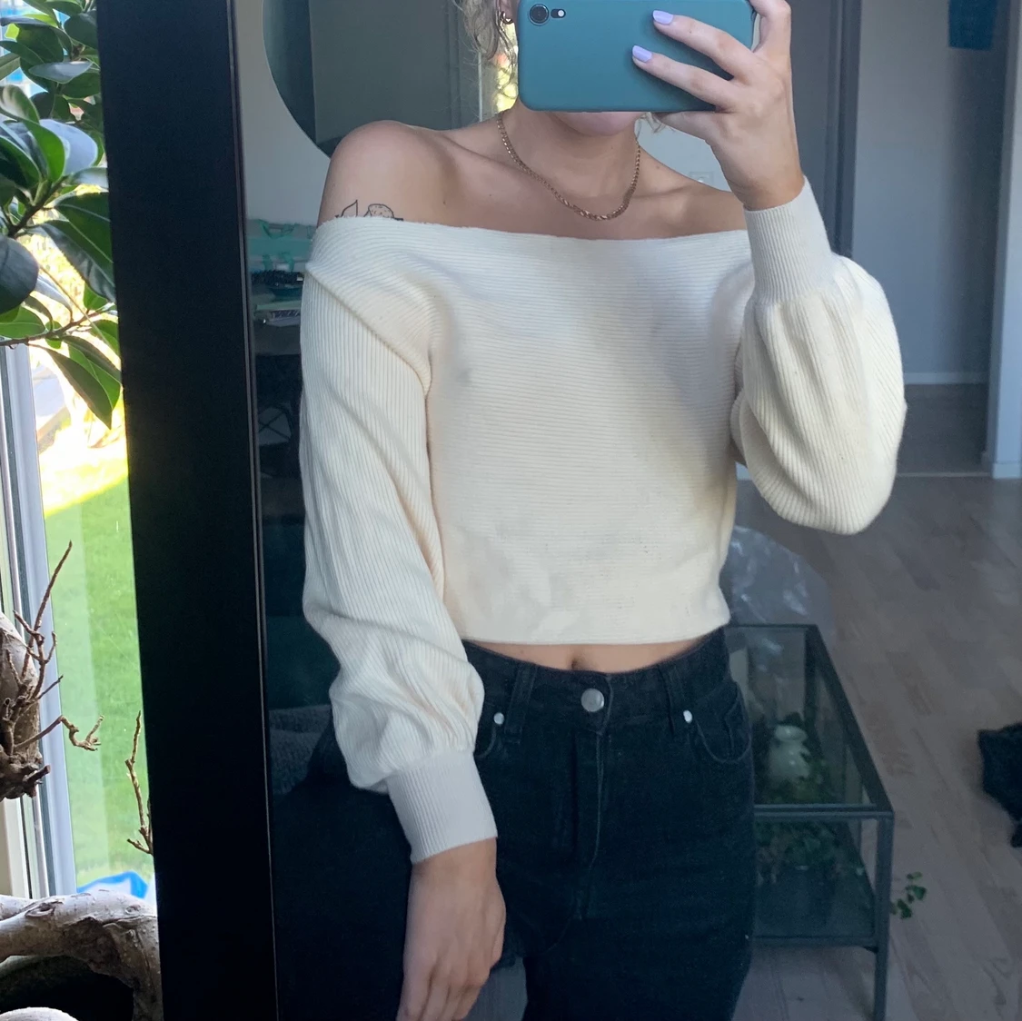 Off shoulder tröja