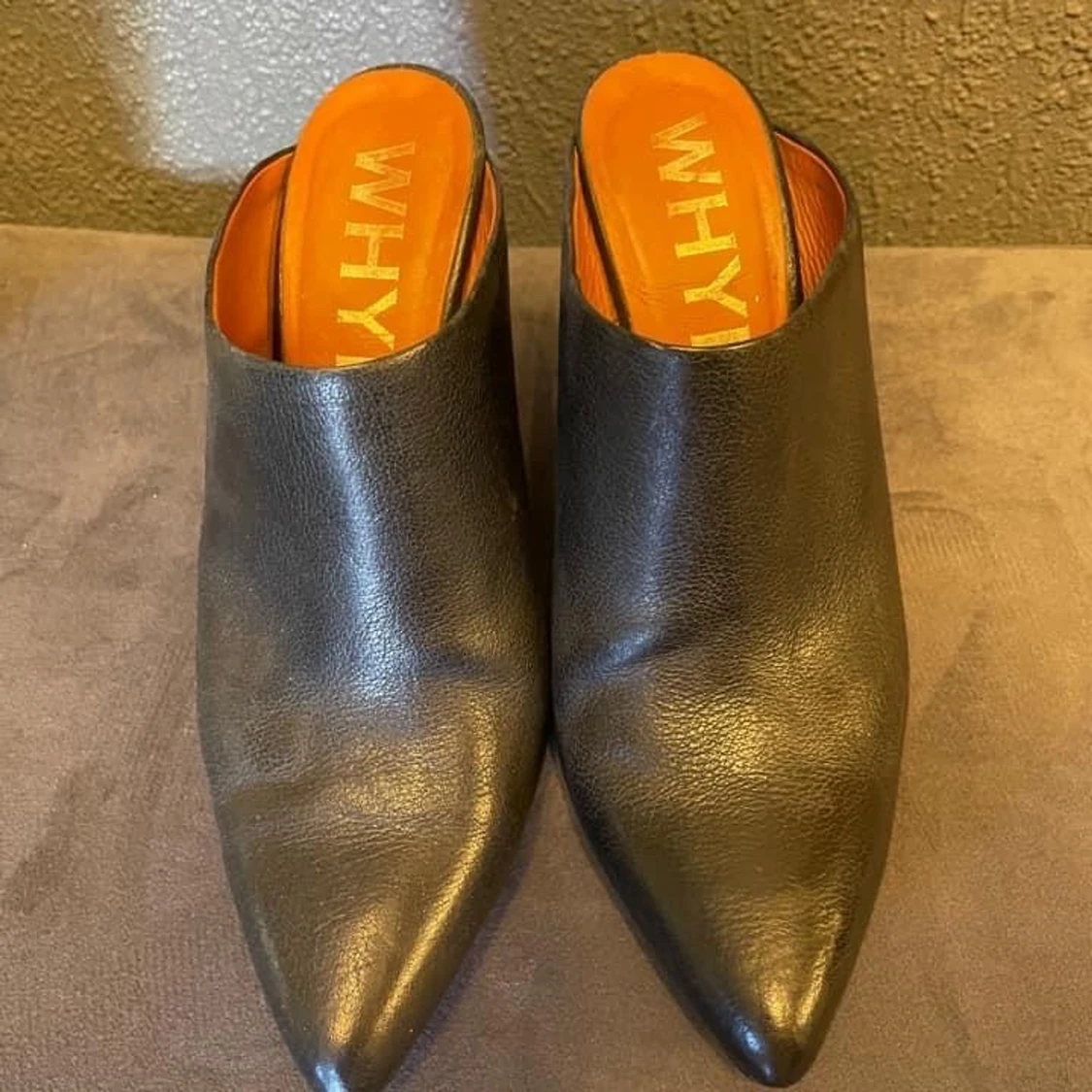 Whyred mules i skinn 37