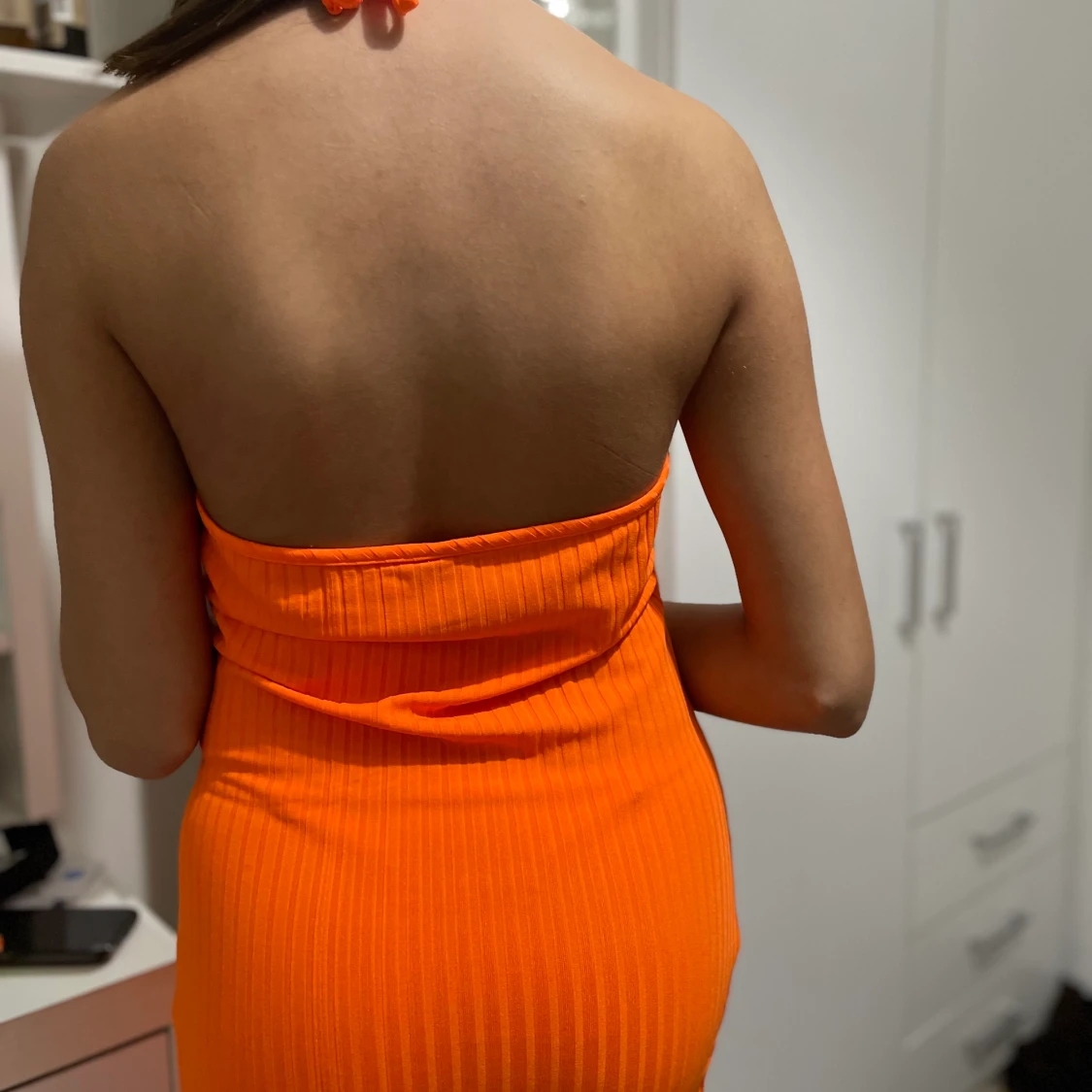 Orange klänning  - 90