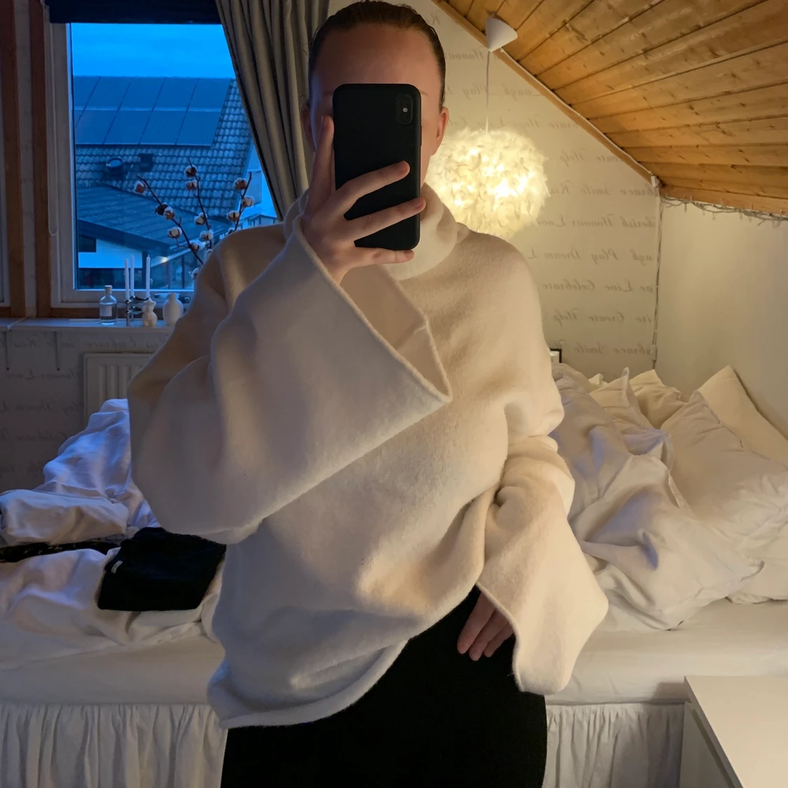 Stickad polotröja från NA-KD strl M