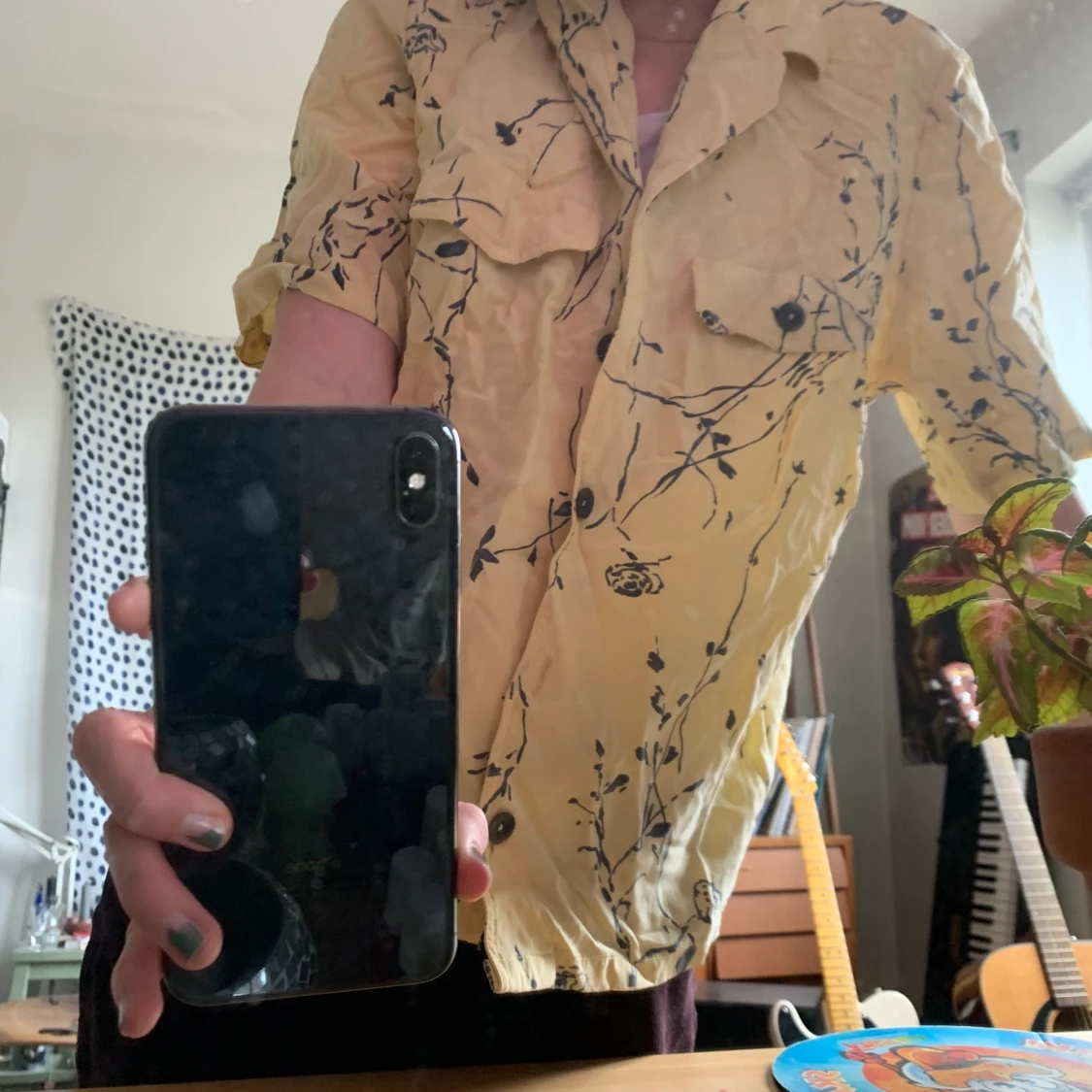 Blommig skjorta - 90