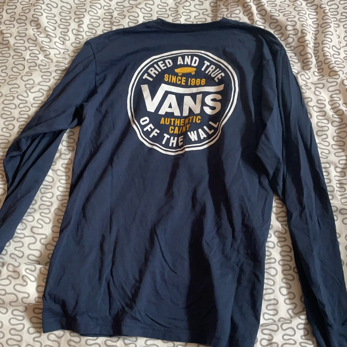 Marin blå vans långärmad  - 90