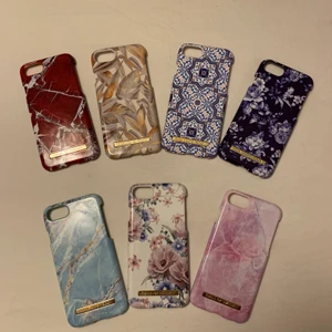 Mobilskal från Ideal of sweden - 7 st mobilskal från Ideal of Sweden. Passar till iPhone  6 / 6S, 7, 8 och SE. Fint, använt skick. 50kr st, bättre pris om man köper flera :) Köparen står för frakten.