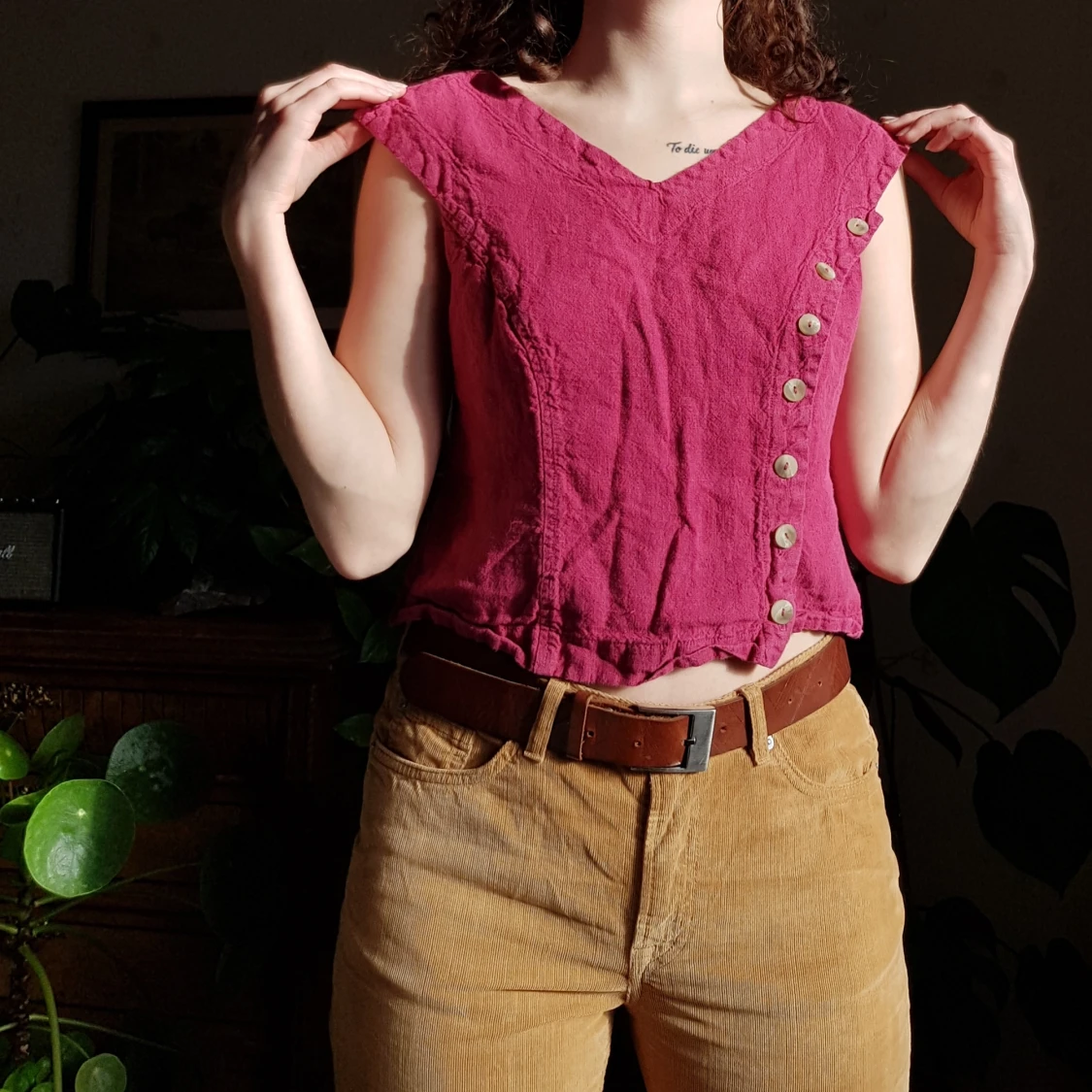 Vintage rosa topp 🌸💗 - 90