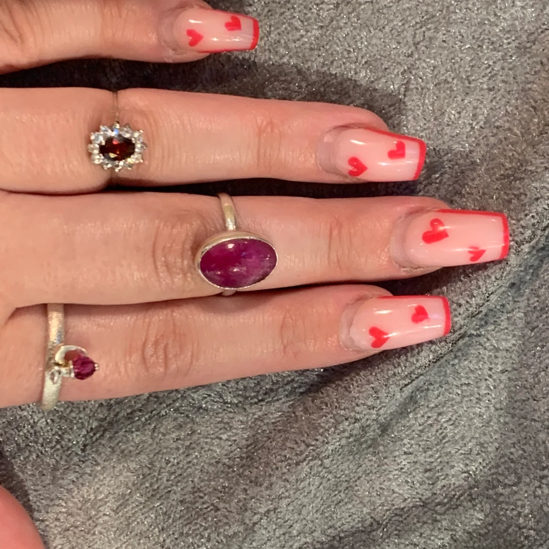 Äkta silverringar med äkta kristaller 🔮❤️🌷 - 90