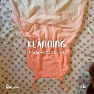 Klänning "ombre" korallfärg-vitt - ^^^