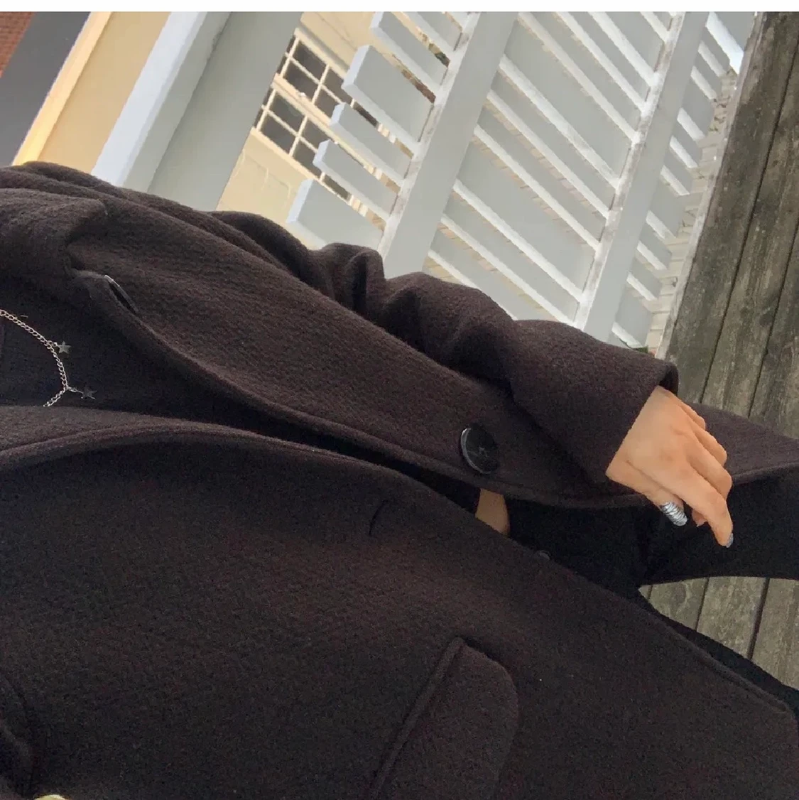 Mörkbrun kappa från Zara  - 91