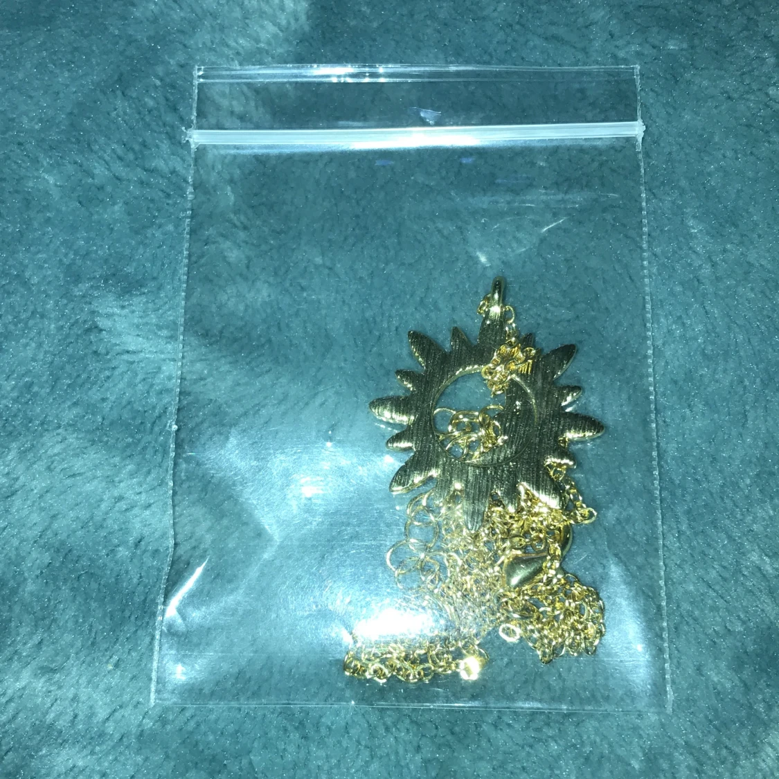 Sol, halvmåne halsband - 91