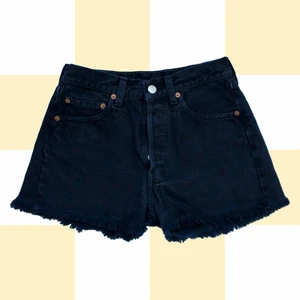 Levis shorts - ◾️BLACK BUTTON UP LEVI’S HIGH WAIST JEANS SHORTS WITH FRAYED HEM  • SIZE - XS / EU 34 • BRAND - Levis • MATERIAL - Denim  