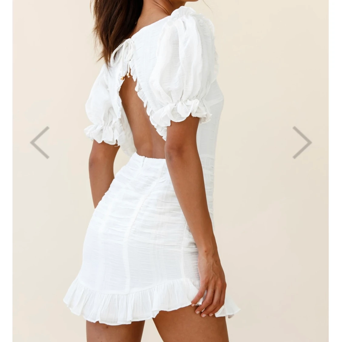 Studentklänning vit klänning  - 90