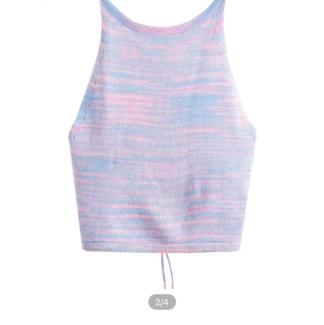 Såå fint stickat linne med öppen rygg - 90