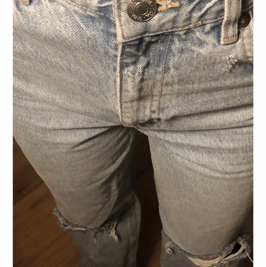 Blåa zara jeans - 90