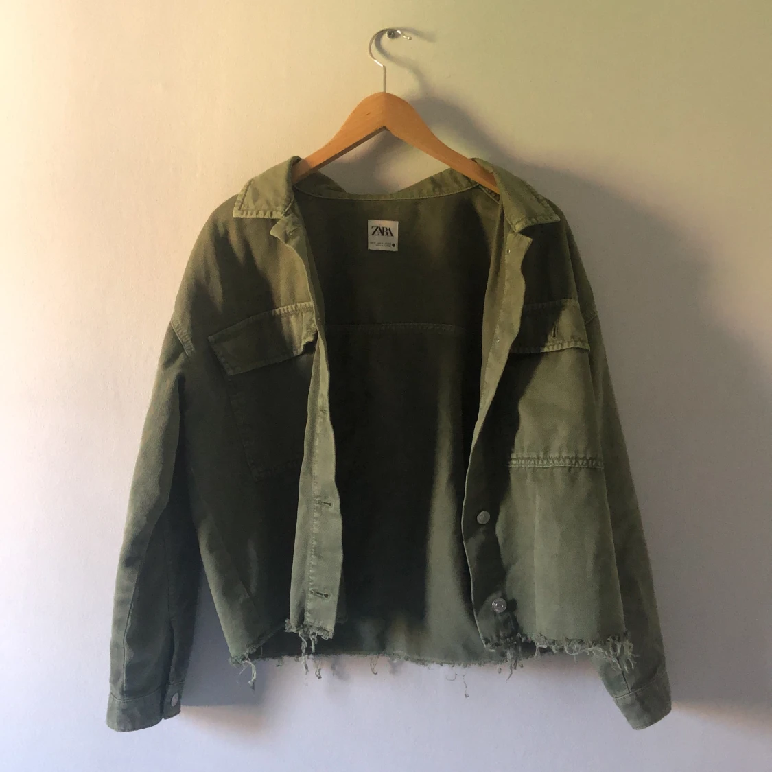 Jeansjacka militärgrön✨