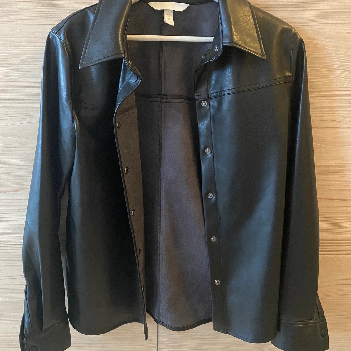 Läderskjorta (faux)