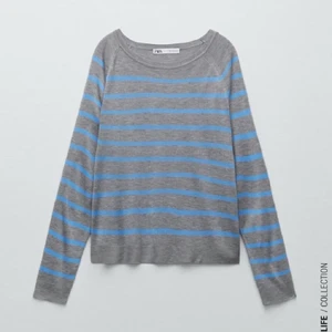 Randig stickad tröja - Hej! Tänkte nu sälja denna superpopulära randiga stickade tröja ifrån zara☆ storlek: M☆ använd endast 1 gång. Nyskick. Frakten ingår ej! För fler frågor så är det bara att skriva🤍☆