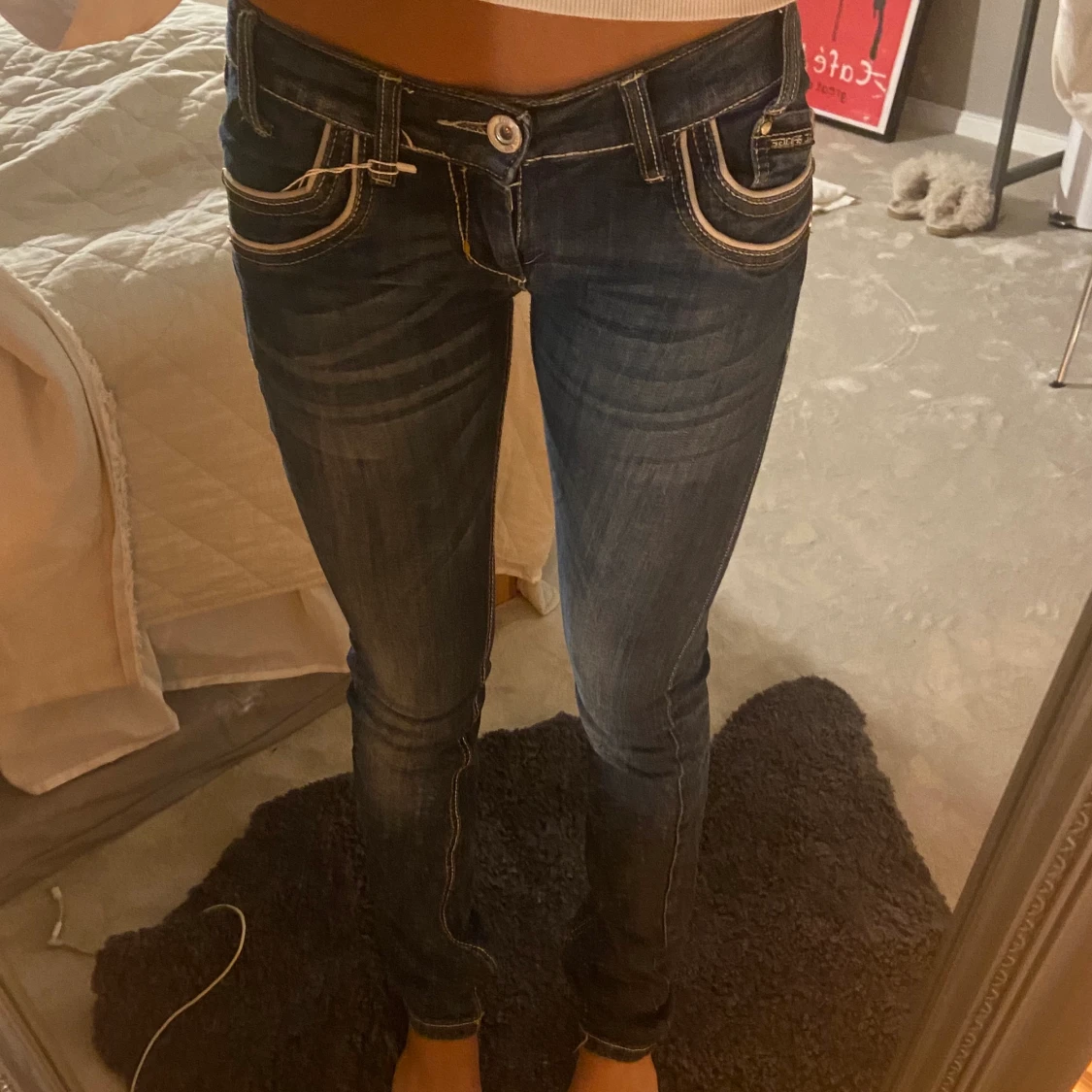 Lågmidjade jeans