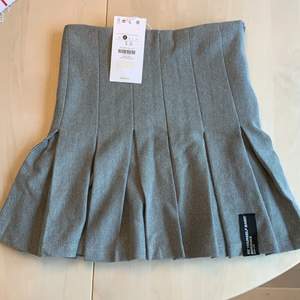 En jätte fin grå kjol från märket Bershka. Aldrig använd då den är för liten. Inköpspris 179kr