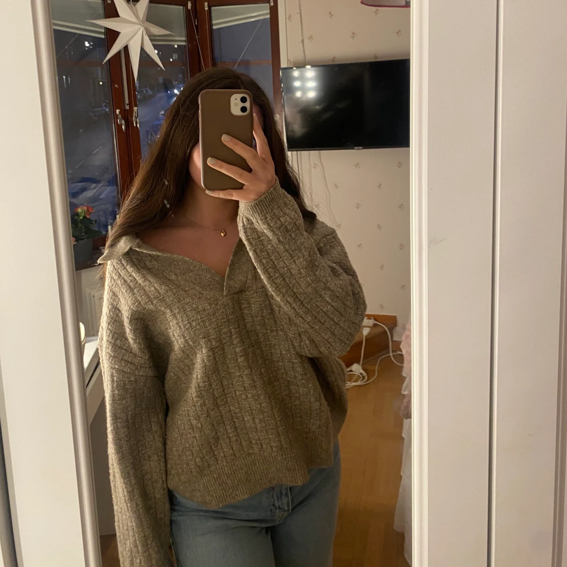 Trendig snygg stickad tröja💞 - 90