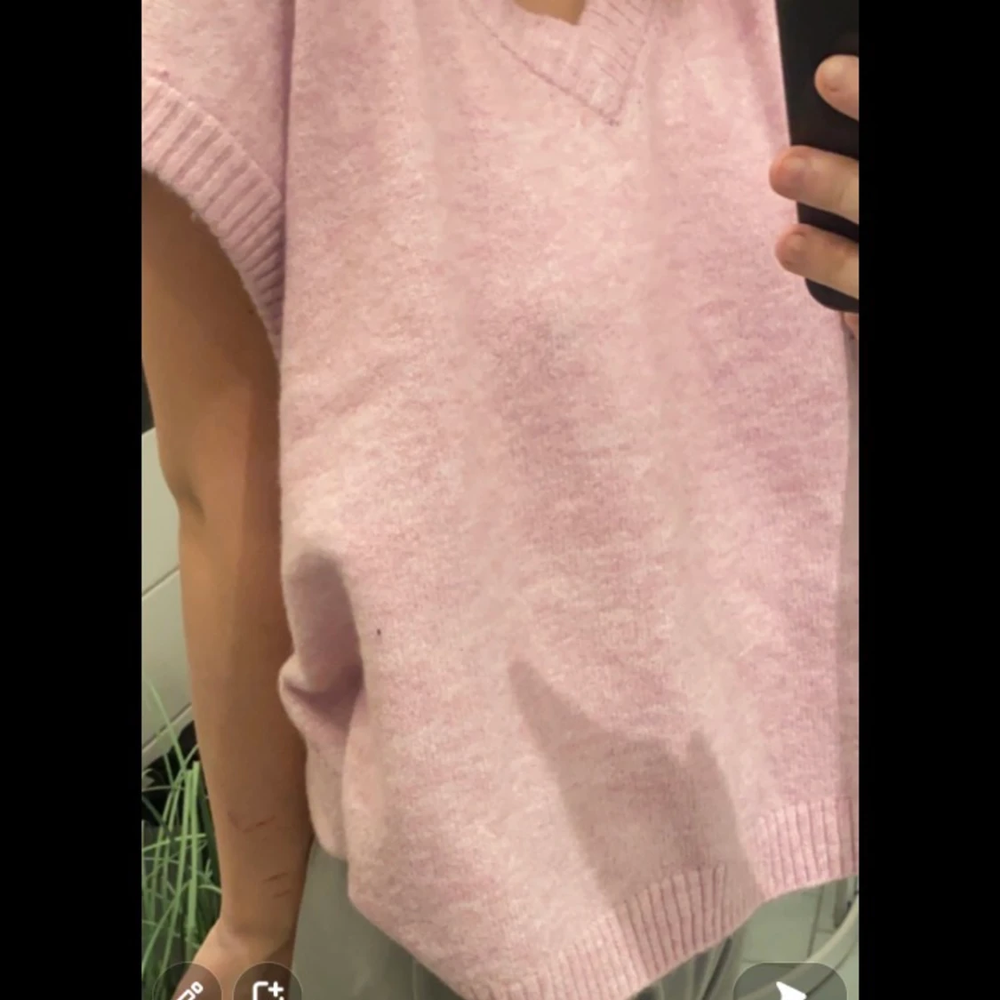 hm stickad väst strl s - 90