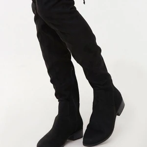 Over the knee boots - Flate black over th knee boots used well Size- 38  Condition - Like New 