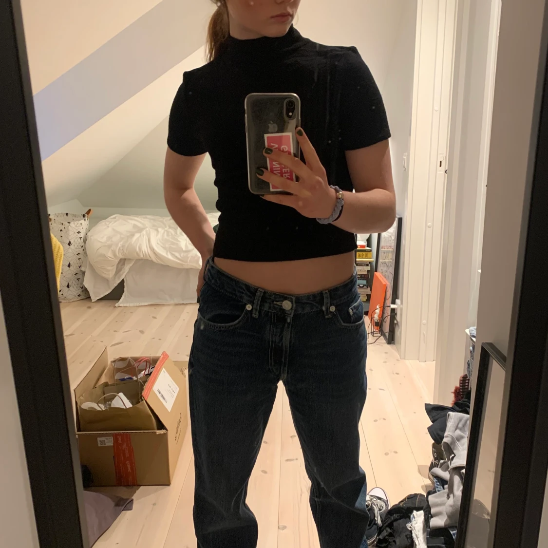 Stickad t-shirt zara