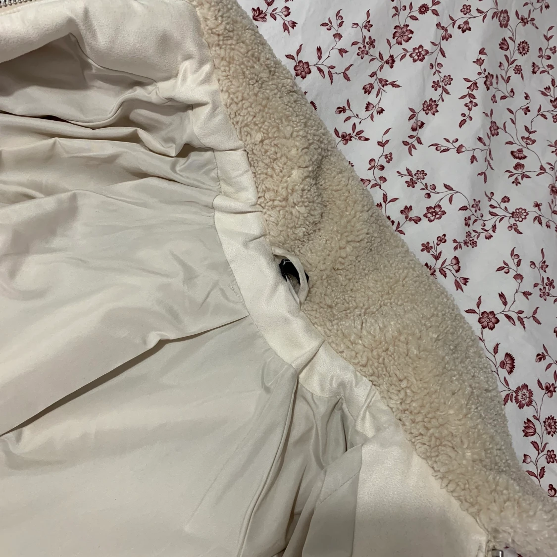 Beige teddy jacka stlk S - 91