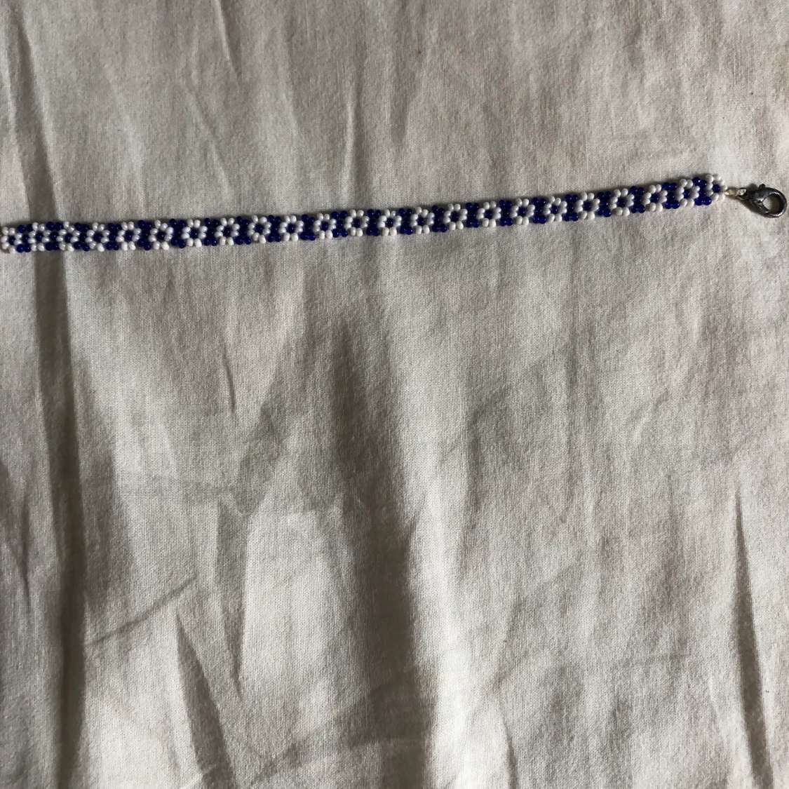 Armband blå och vit - 90