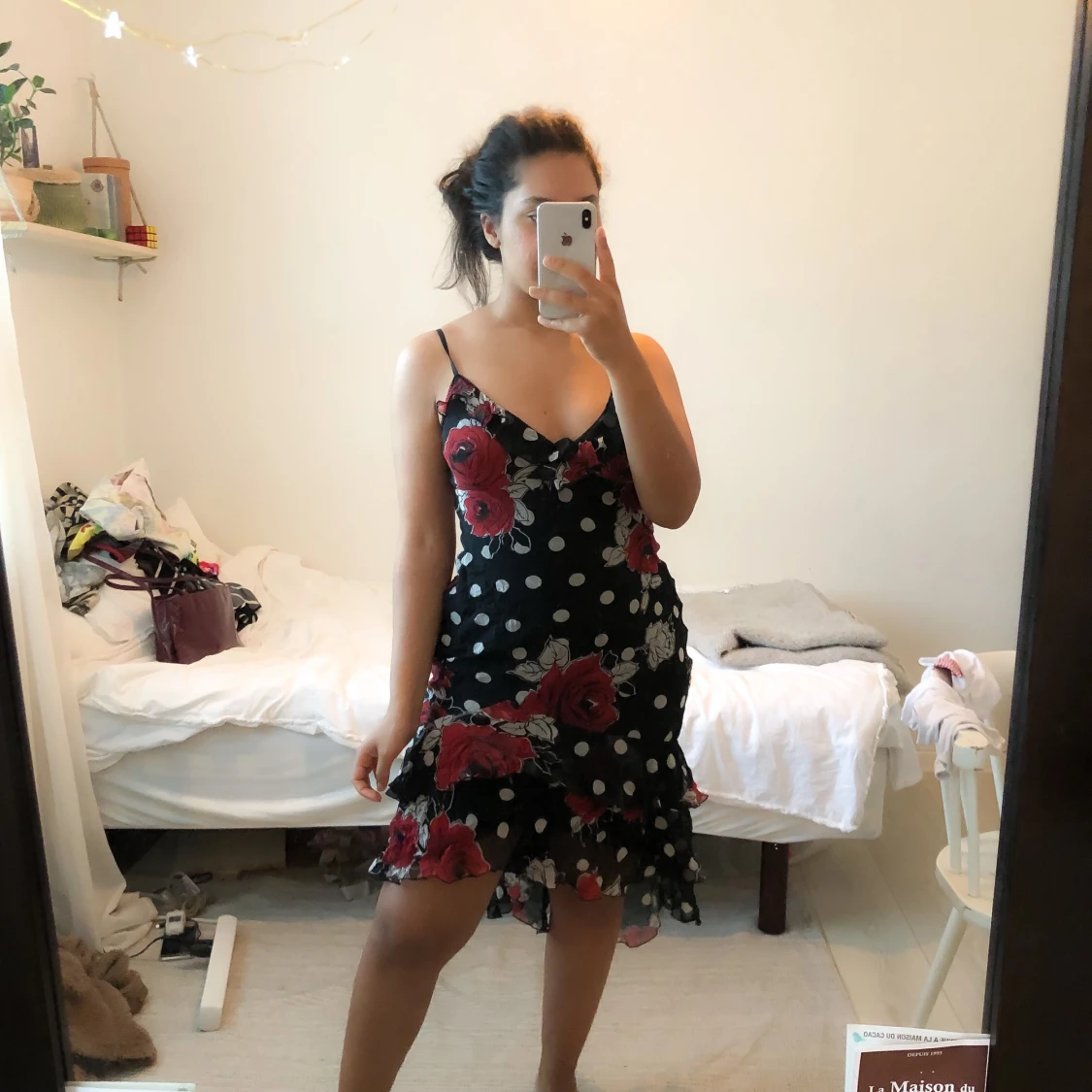 Blommig klänning  - 90