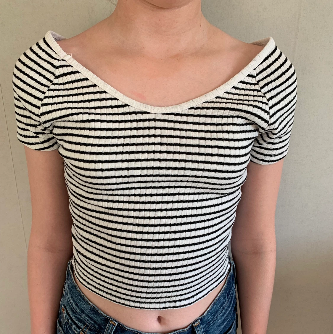 Randig croptop