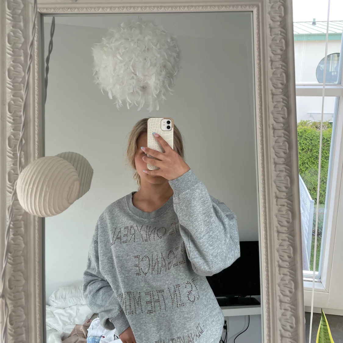 Grå sweatshirt  - 90