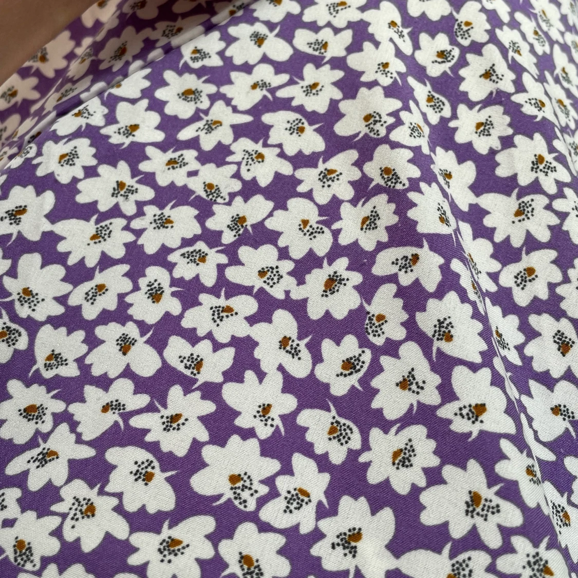 Lila blommig Klänning  - 90