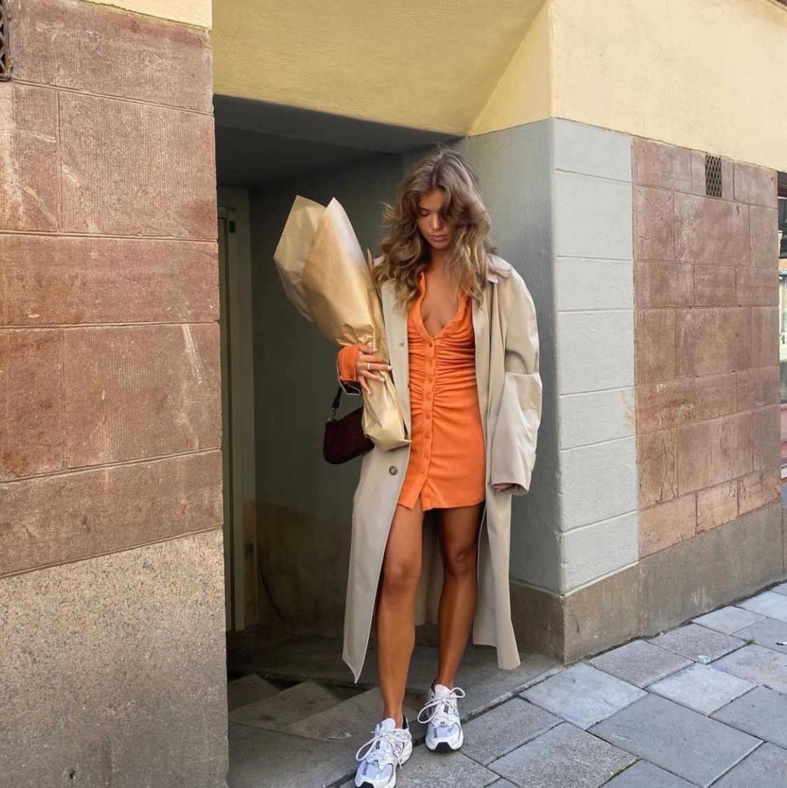 Supersnygg och trendig klänning🧡 - 91