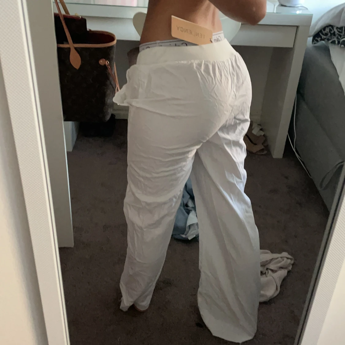 Linne byxor strl S/M - 90