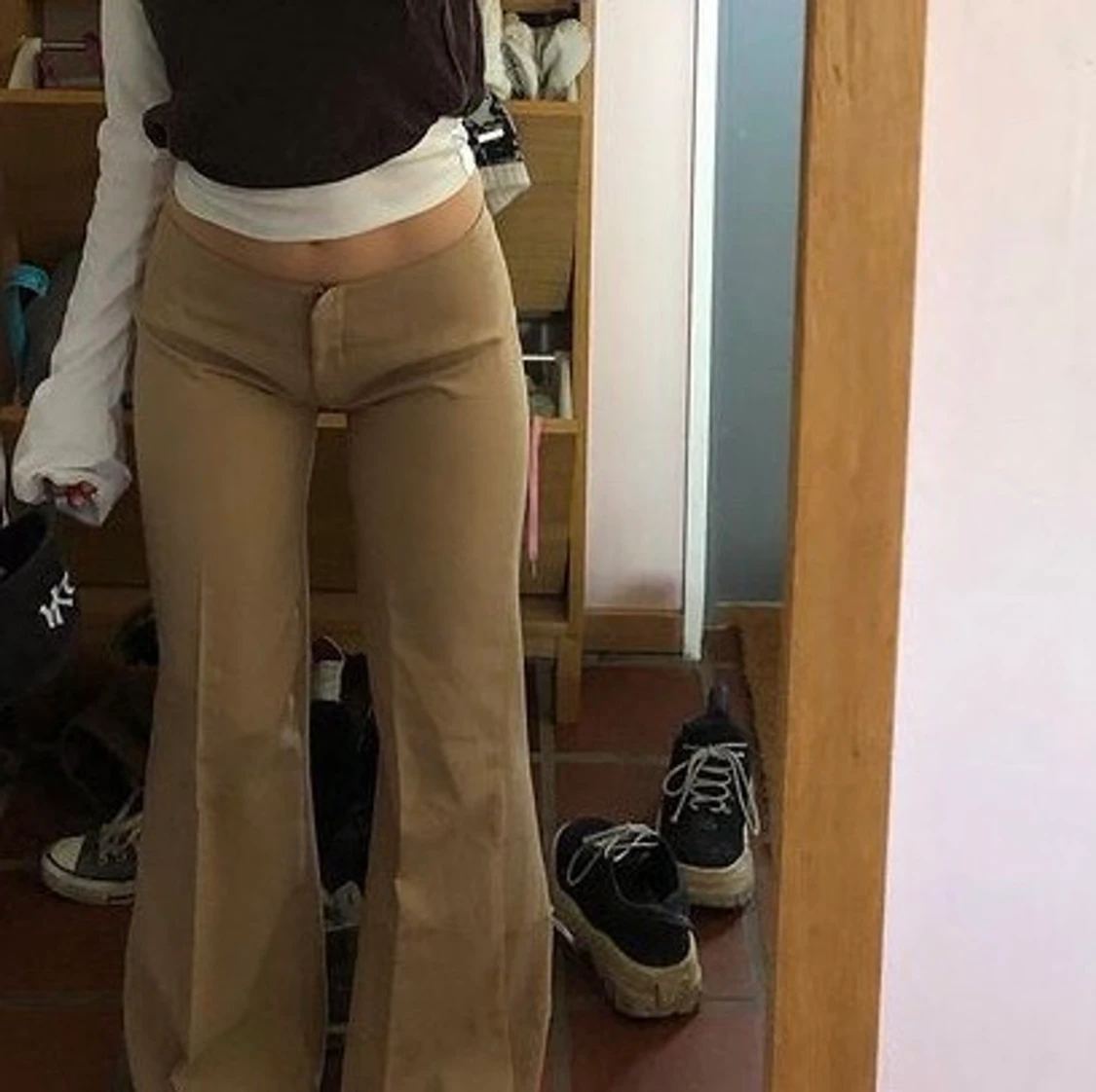 Lågmidjade kostymbyxor