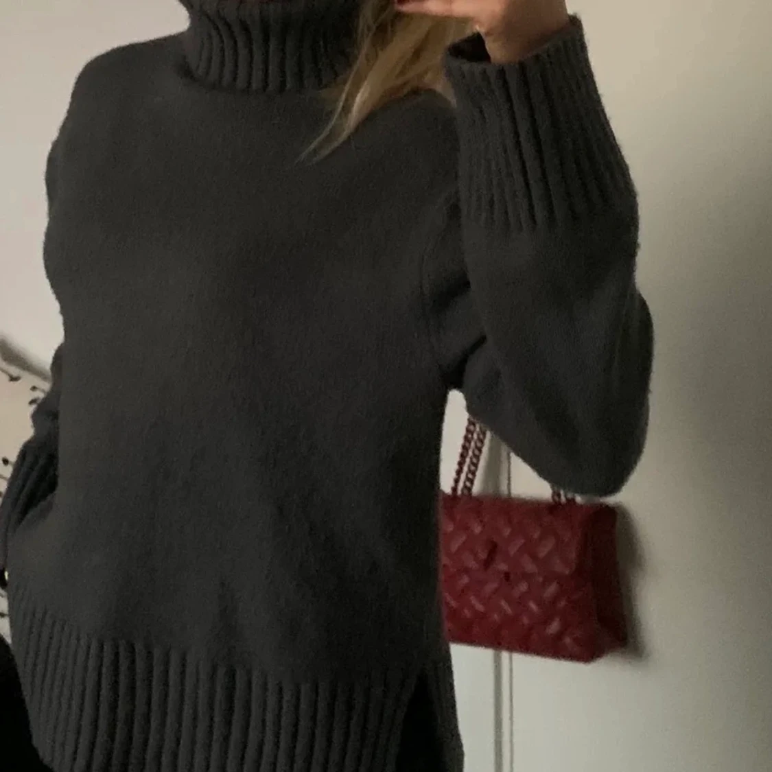 Stickad hm polo grå - 91