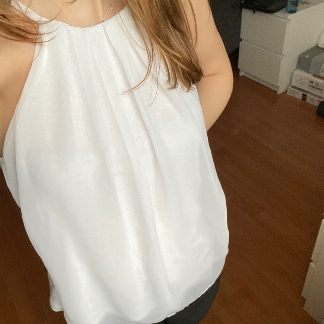 Vit sommar linne - 90