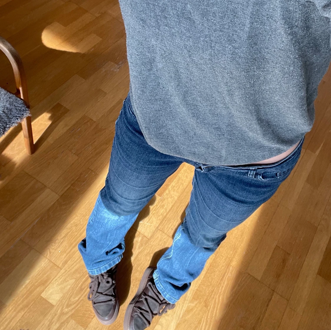 Lågmidjade bootcut jeans - 90