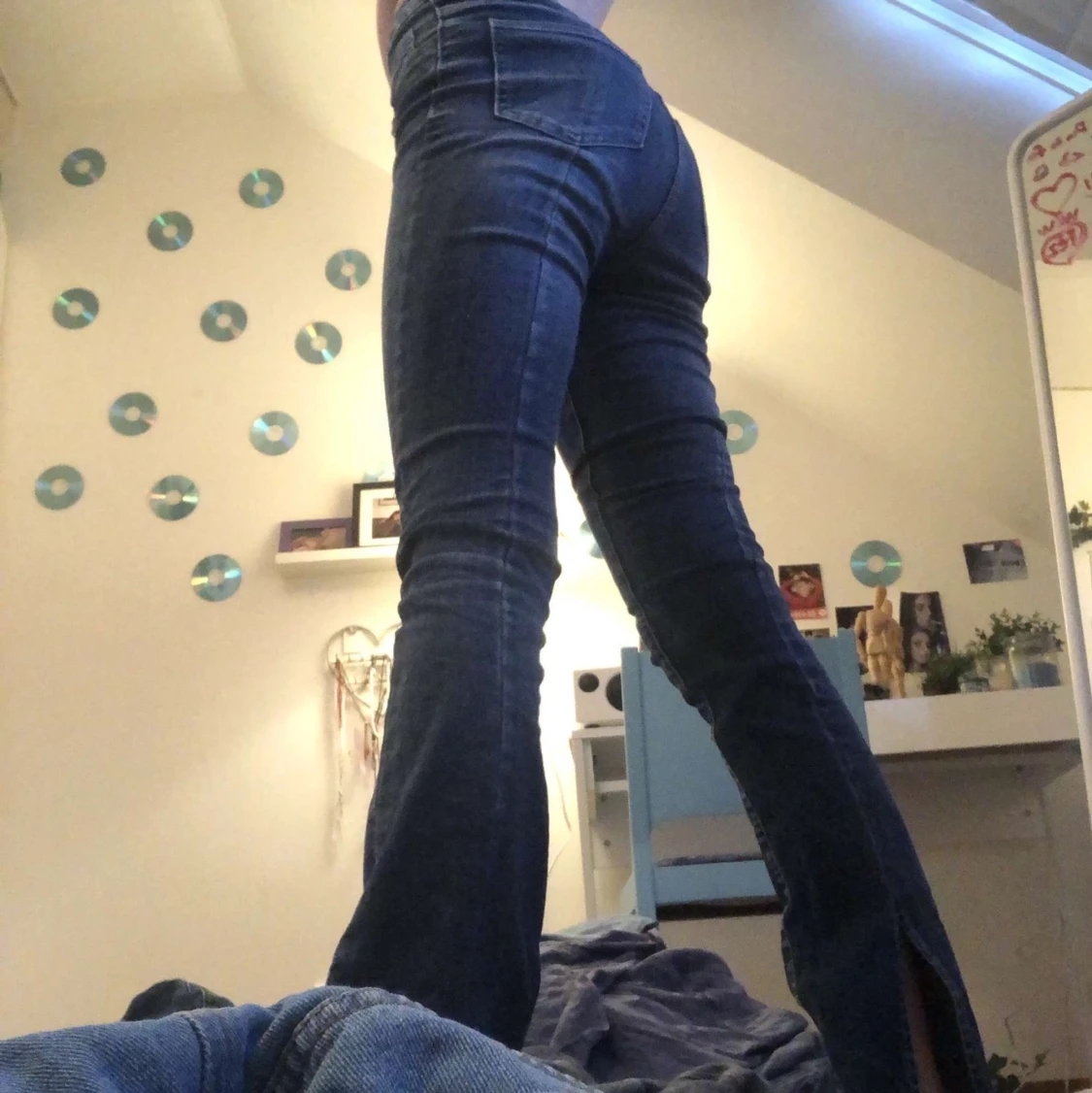 Lågmidjade bootcut jeans - 90