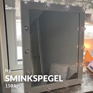 Sminkspegel  - Ny, den har stått uppe en tid nu då jag väntade på att min andra skulle levereras. Så hade denna under tiden. Hämtas i Norrköping 