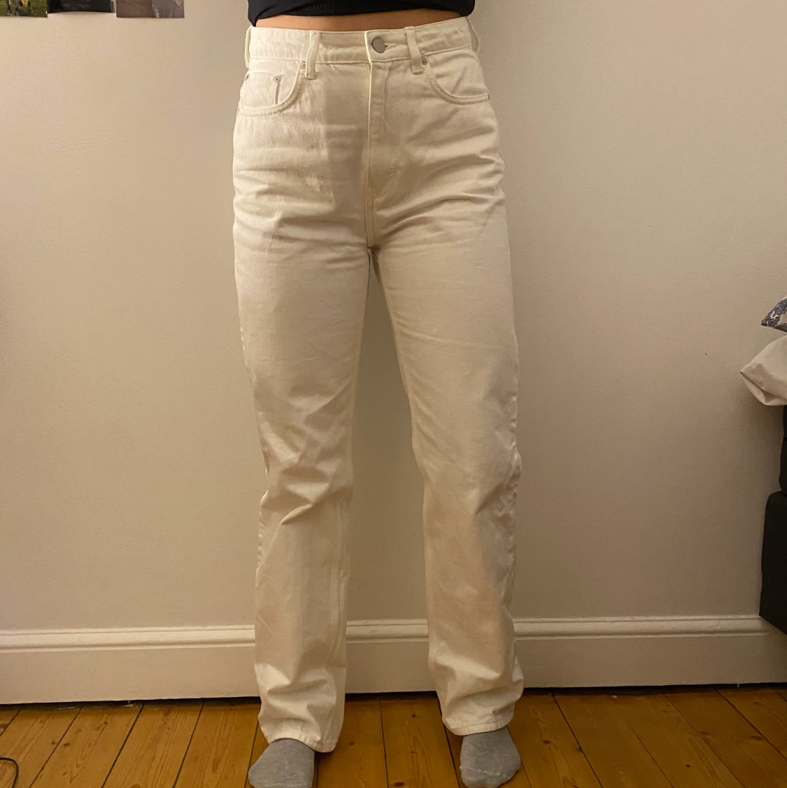 Vita jeans från weekday (straight) - 91